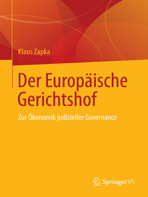 cover image of Der Europäische Gerichtshof